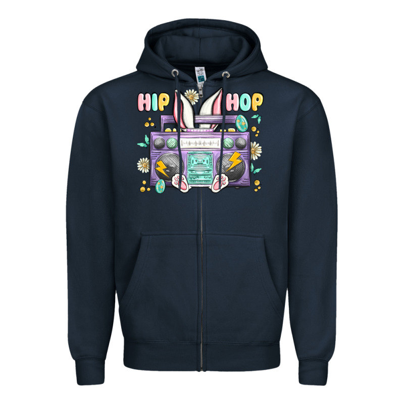 Hip Hop Easter Zipper Hoodie by MaliasSmallBusiness | Teevron