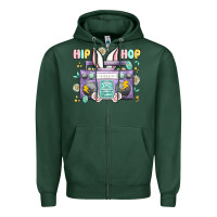 Sports Green hip hop easter Zipper Hoodie - MaliasSmallBusiness