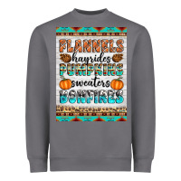 Storm Flannels Hayrides Pumpkins Sweaters Bonfires Heavyweight Sweatshirt - Artiststas