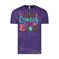 Cloud Purple give cancer the boot Vintage Tee - JahusDesignShop