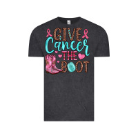Vintage Black give cancer the boot Vintage Tee - JahusDesignShop
