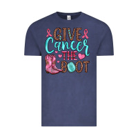 Vintage Denim give cancer the boot Vintage Tee - JahusDesignShop