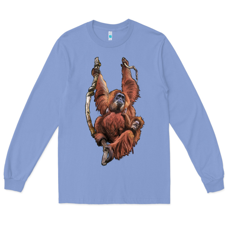 Orangutan And Baby Long Sleeve Tee by LillyAllenDesigns | Teevron