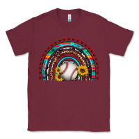 Burgundy baseball rainbow Classic Tee - Artiststas