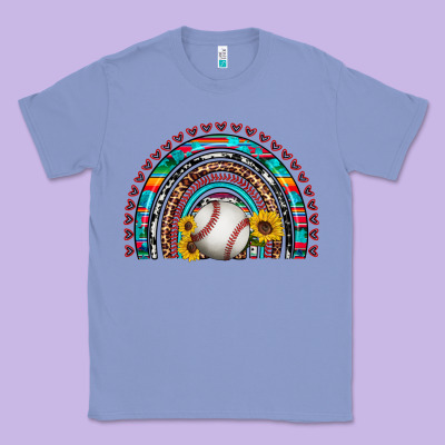 Baseball Rainbow Classic Tee Designed By Artiststas