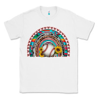 White baseball rainbow Classic Tee - Artiststas