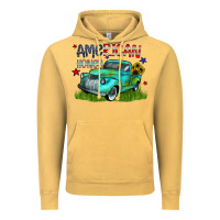 Vintage Mustard american honey Vintage Hoodie - CowhideDigitalArt