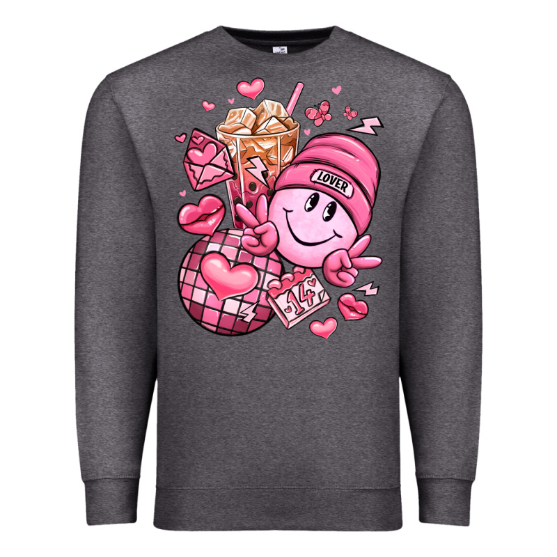 Retro Valentines Day Premium Sweatshirt by LillyAllenDesigns | Teevron