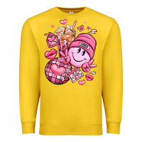 Lemon retro valentines day Premium Sweatshirt - LillyAllenDesigns
