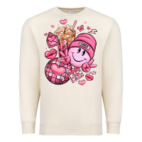 Sandshell retro valentines day Premium Sweatshirt - LillyAllenDesigns