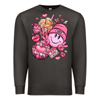 Smoke retro valentines day Premium Sweatshirt - LillyAllenDesigns