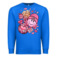 True Royal retro valentines day Premium Sweatshirt - LillyAllenDesigns