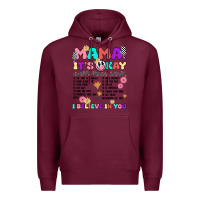 Burgundy mama it's okay Premium Hoodie - JahusDesignShop