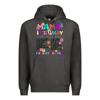 Charcoal Heather mama it's okay Premium Hoodie - JahusDesignShop