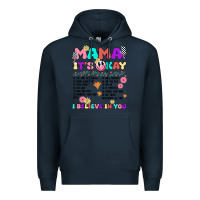Navy mama it's okay Premium Hoodie - JahusDesignShop