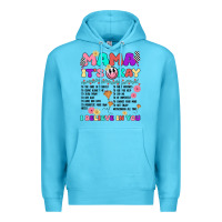 Ocean Blue mama it's okay Premium Hoodie - JahusDesignShop