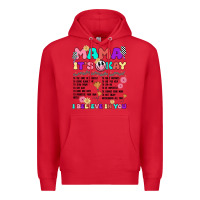 Red mama it's okay Premium Hoodie - JahusDesignShop