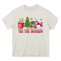 Cream 'tis the season pink christmas Heavy Core Tee - Zillion Design Studio