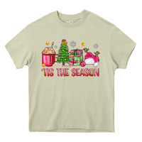 Mossy 'tis the season pink christmas Heavy Core Tee - Zillion Design Studio