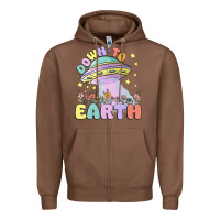 Chestnut down to earth Zipper Hoodie - MaliasSmallBusiness