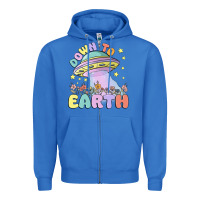True Royal down to earth Zipper Hoodie - MaliasSmallBusiness