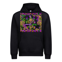 Black mardi gras fleur de lis Urban Hoodie - CowGirlArtShop