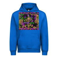 Cobalt mardi gras fleur de lis Urban Hoodie - CowGirlArtShop