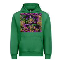 Emerald mardi gras fleur de lis Urban Hoodie - CowGirlArtShop