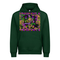 Foreset Green mardi gras fleur de lis Urban Hoodie - CowGirlArtShop