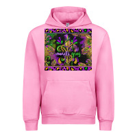 Fuchsia Pink mardi gras fleur de lis Urban Hoodie - CowGirlArtShop