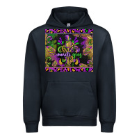 Navy mardi gras fleur de lis Urban Hoodie - CowGirlArtShop