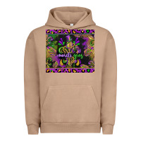 Pigment Burro mardi gras fleur de lis Urban Hoodie - CowGirlArtShop