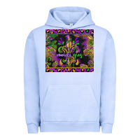 Pigment Grape Ice mardi gras fleur de lis Urban Hoodie - CowGirlArtShop