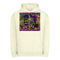 Pigment Pistachio mardi gras fleur de lis Urban Hoodie - CowGirlArtShop