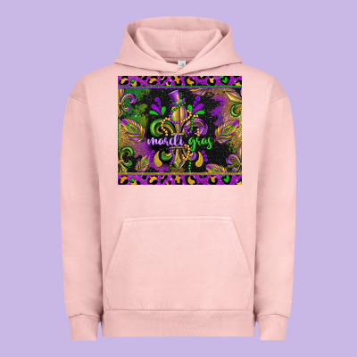 Mardi Gras Fleur De Lis Urban Hoodie Designed By Cowgirlartshop