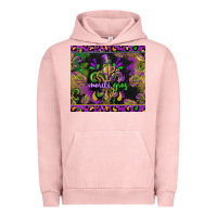 Pigment Salmon mardi gras fleur de lis Urban Hoodie - CowGirlArtShop