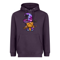 Plum witch gnome with broom Heavyweight Hoodie - BundleAndBundleShop