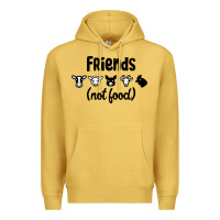 Antique Gold Friends not Food Premium Hoodie - Bettercallsaul
