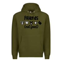 Army Green Friends not Food Premium Hoodie - Bettercallsaul