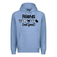 Colony Blue Friends not Food Premium Hoodie - Bettercallsaul