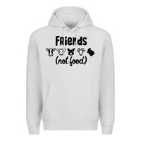 Dove Grey Friends not Food Premium Hoodie - Bettercallsaul