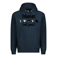 Navy Friends not Food Premium Hoodie - Bettercallsaul