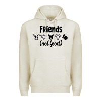 Oatmeal Heather Friends not Food Premium Hoodie - Bettercallsaul