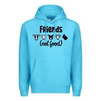 Ocean Blue Friends not Food Premium Hoodie - Bettercallsaul