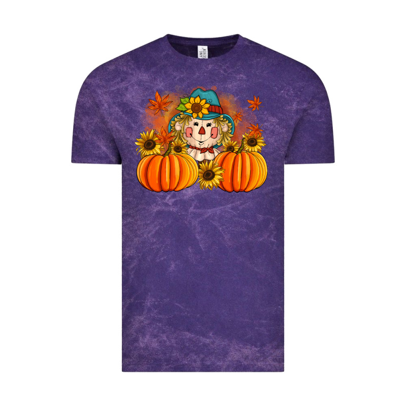 Fall Scarecrow With Pumpkins Vintage Tee by Artiststas | Teevron