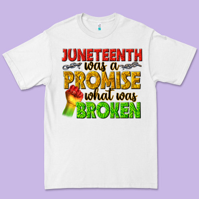 Premium Tee juneteenth was a promise what was broken
