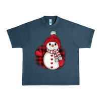Midnight Navy christmas snowman Urban Heavy Tee - JahusDesignShop