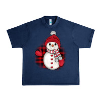 Navy christmas snowman Urban Heavy Tee - JahusDesignShop