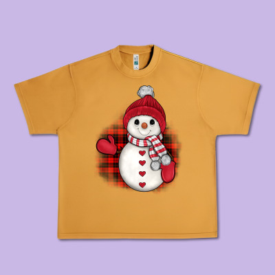 Christmas Snowman Urban Heavy Tee Designed By Jahusdesignshop