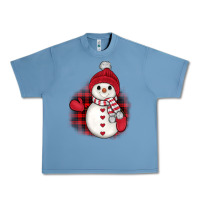 Pebble Blue christmas snowman Urban Heavy Tee - JahusDesignShop